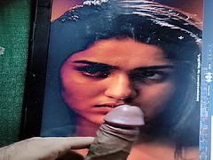 Saniya Iyappan hot sticky facial tribute