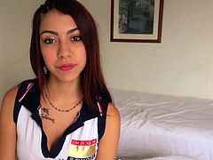 Slutty Latina Hotel Staff Blackmailed by Guest