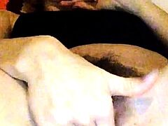 Amateur teen shows off her loose and hairy pussy