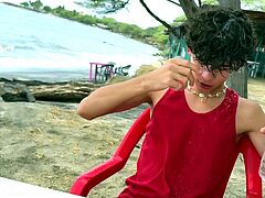 Exclusive handjob of fat dick latino boy Milcon Tonso