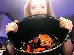 Great Big Boobs On Masturbating Redhead