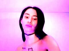 Stacked brunette goes solo toys and masturbation