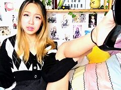 Hawt Blonde milf in foot Fetish tube scene