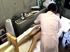 Japanese wife has her regular thrice a week lesbian massage