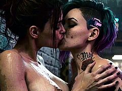 Panam Palmer x Judy Alvarez Lesbians Licks And Kissing