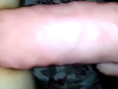 Russian Amateur Girl Tries Anal With Huge Dildo